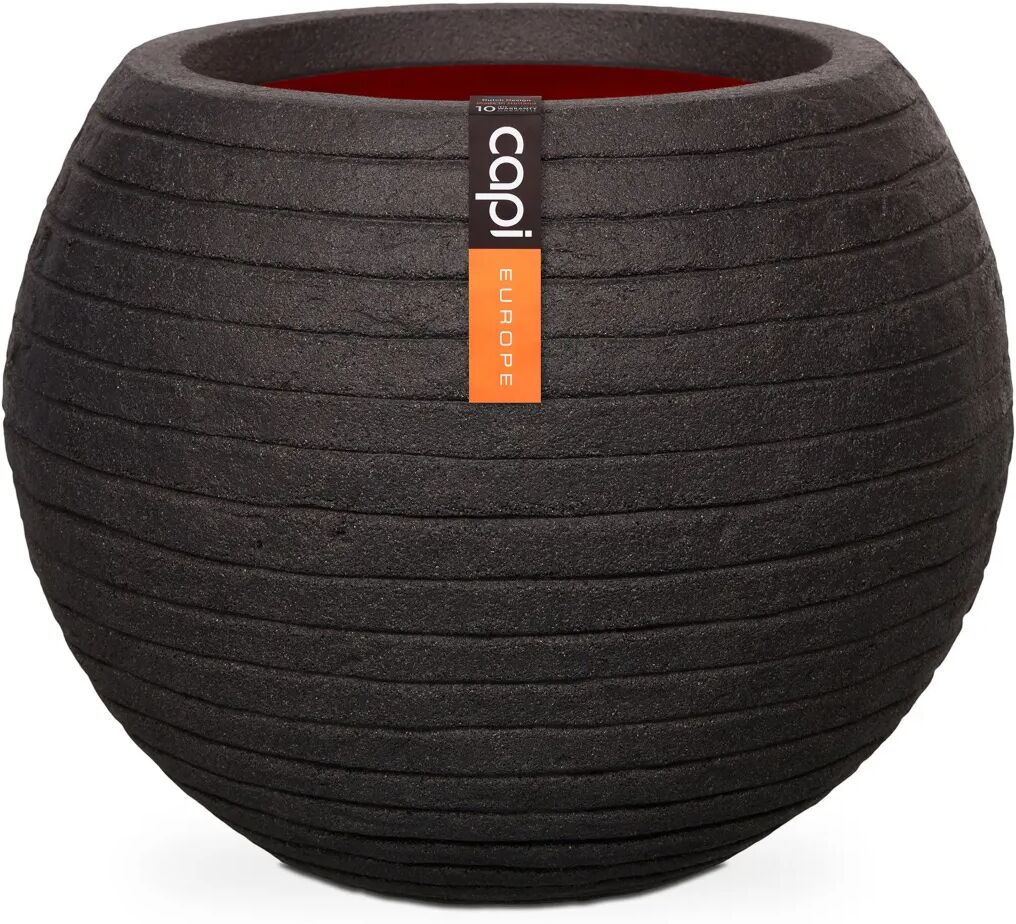 Capi krukke Nature Row kugleformet 62 x 48 cm sort KBLRO271 Capi krukke Nature Row kugleformet 62 x 48 cm sort KBLRO271