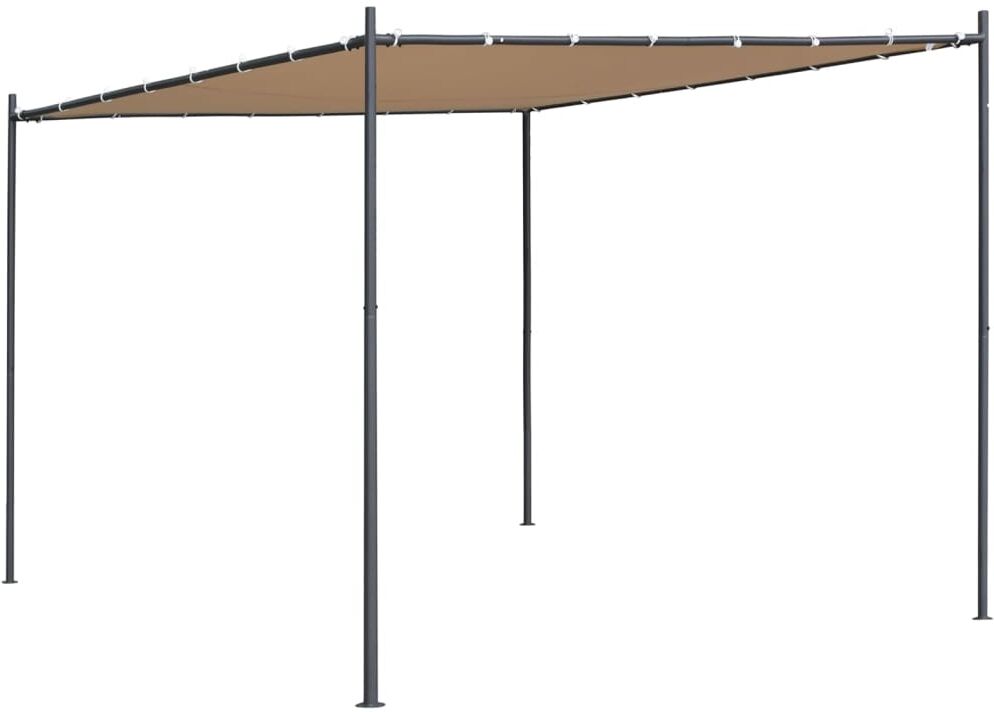 vidaXL pavillon med fladt tag 3x3x2,4 m beige vidaXL pavillon med fladt tag 3x3x2,4 m beige