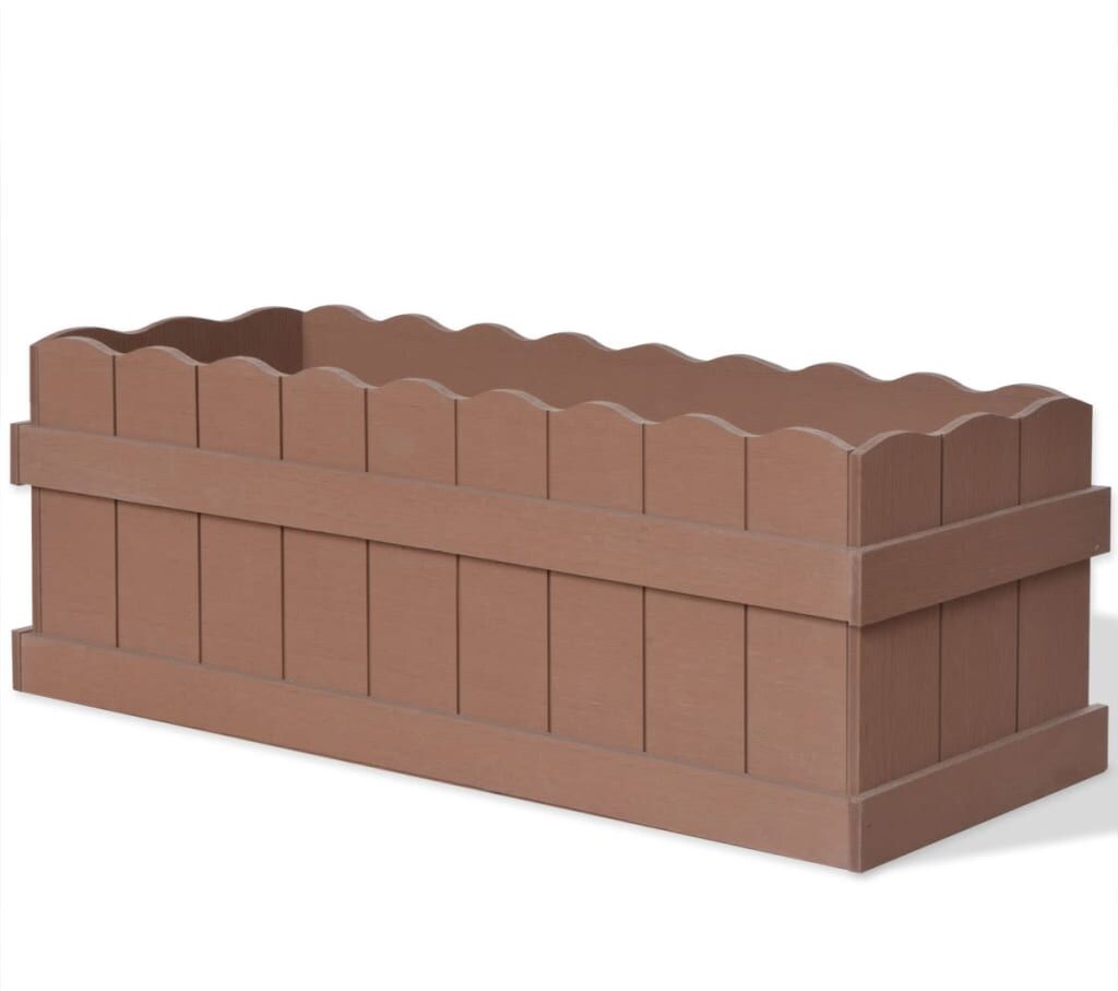 vidaXL højbed til haven 70x25x25 cm WPC brun vidaXL højbed til haven 70x25x25 cm WPC brun