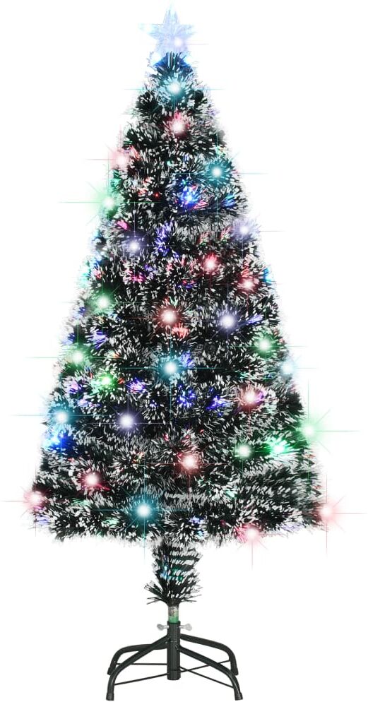 vidaXL kunstigt juletræ med fod/LED 120 cm 135 grene vidaXL kunstigt juletræ med fod/LED 120 cm 135 grene