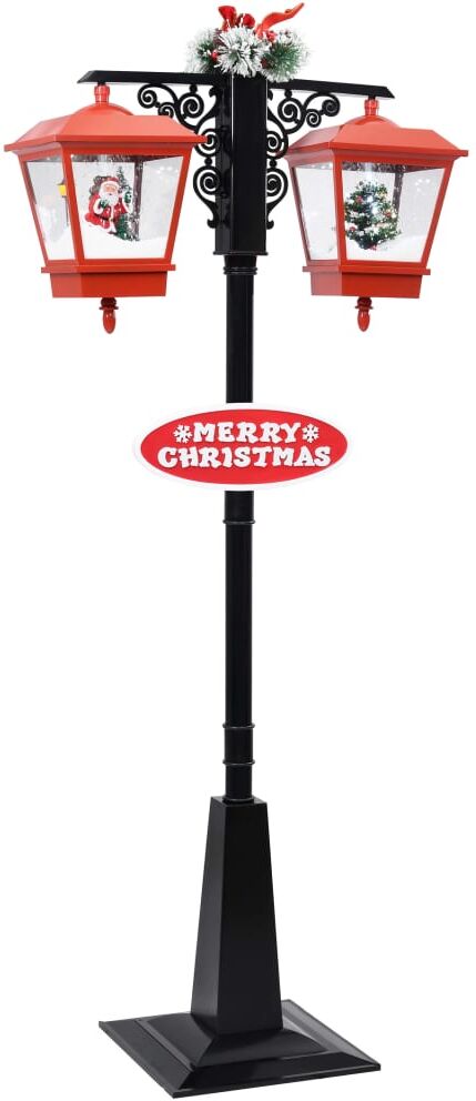 vidaXL julegadelampe med julemand 81x40x188 cm PVC sort og rød vidaXL julegadelampe med julemand 81x40x188 cm PVC sort og rød