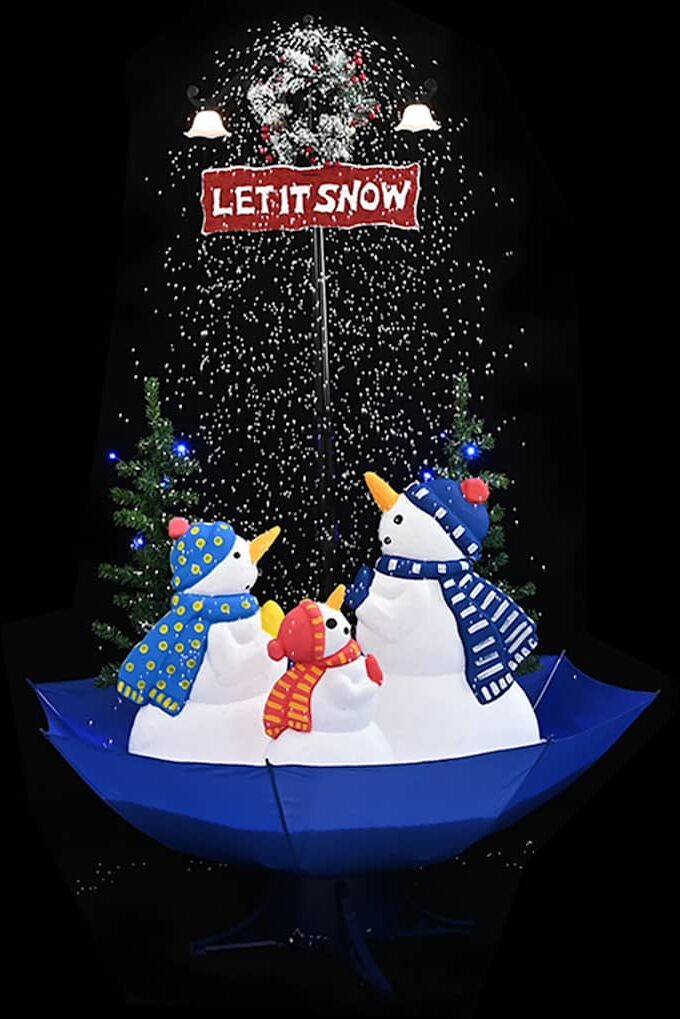 vidaXL juletræ med snefald paraplyfod 170 cm PVC blå vidaXL juletræ med snefald paraplyfod 170 cm PVC blå