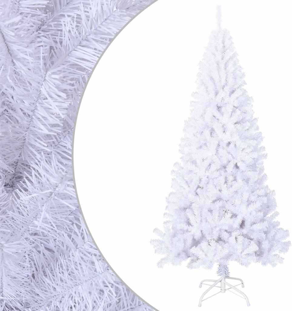 vidaXL kunstigt juletræ med tykke grene 210 cm PVC hvid vidaXL kunstigt juletræ med tykke grene 210 cm PVC hvid