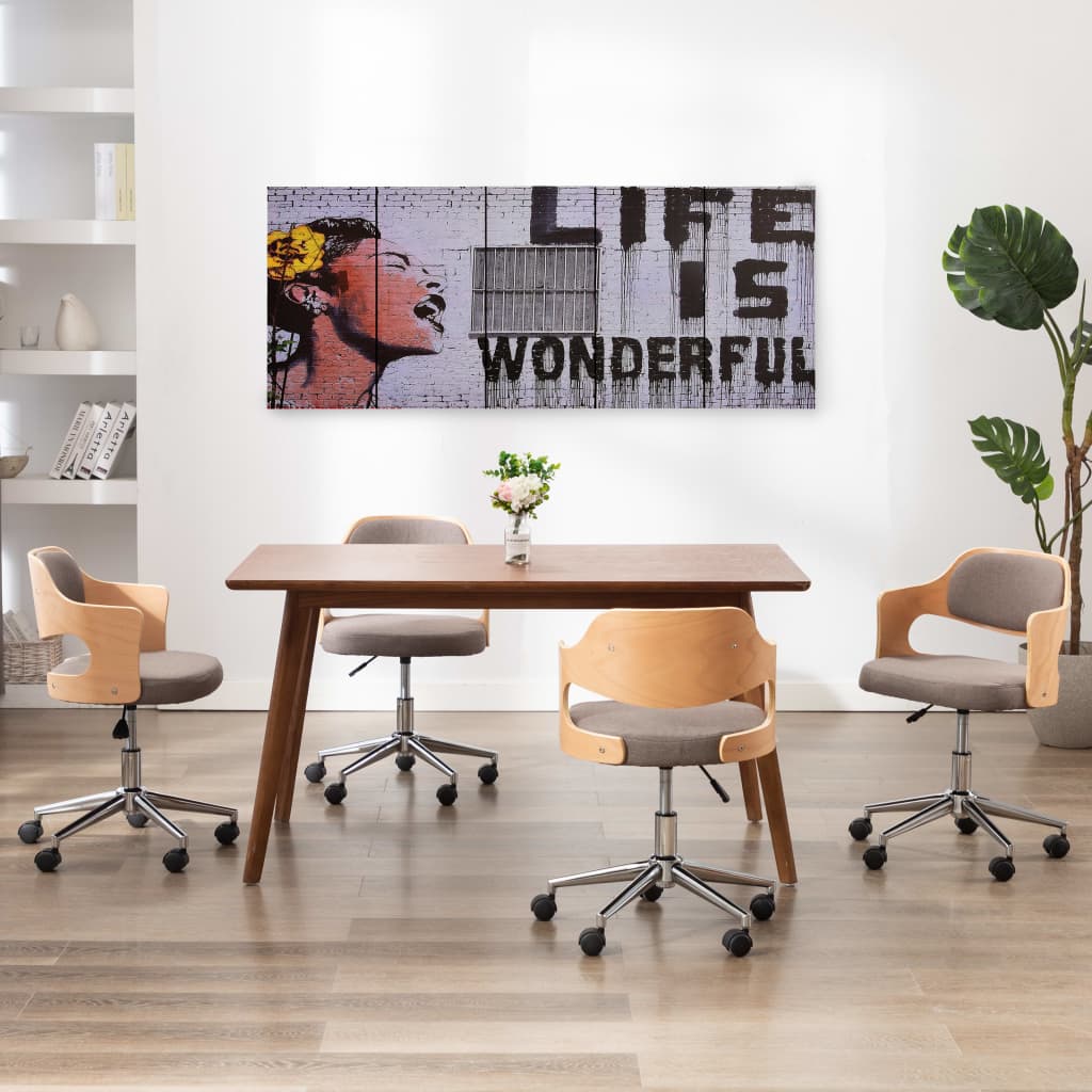 vidaXL lærredsprint Wonderful 200x80 cm flerfarvet vidaXL lærredsprint Wonderful 200x80 cm flerfarvet