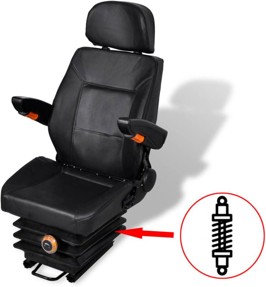 vidaXL traktorsæde med affjedring vidaXL traktorsæde med affjedring