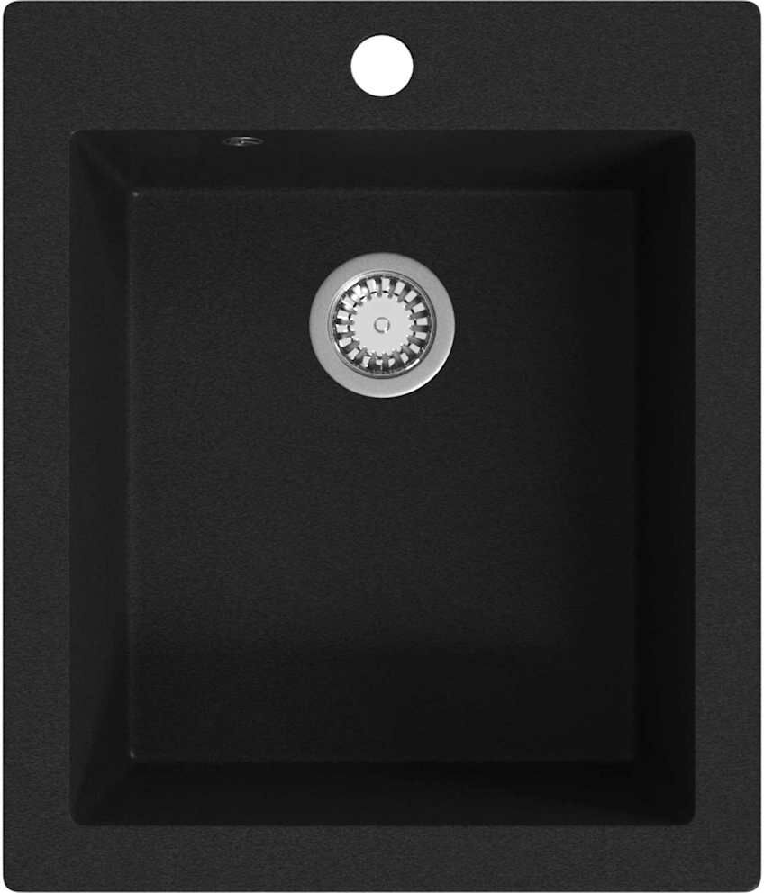 vidaXL nedfældningsvask til køkkenet enkeltvask granit sort vidaXL nedfældningsvask til køkkenet enkeltvask granit sort