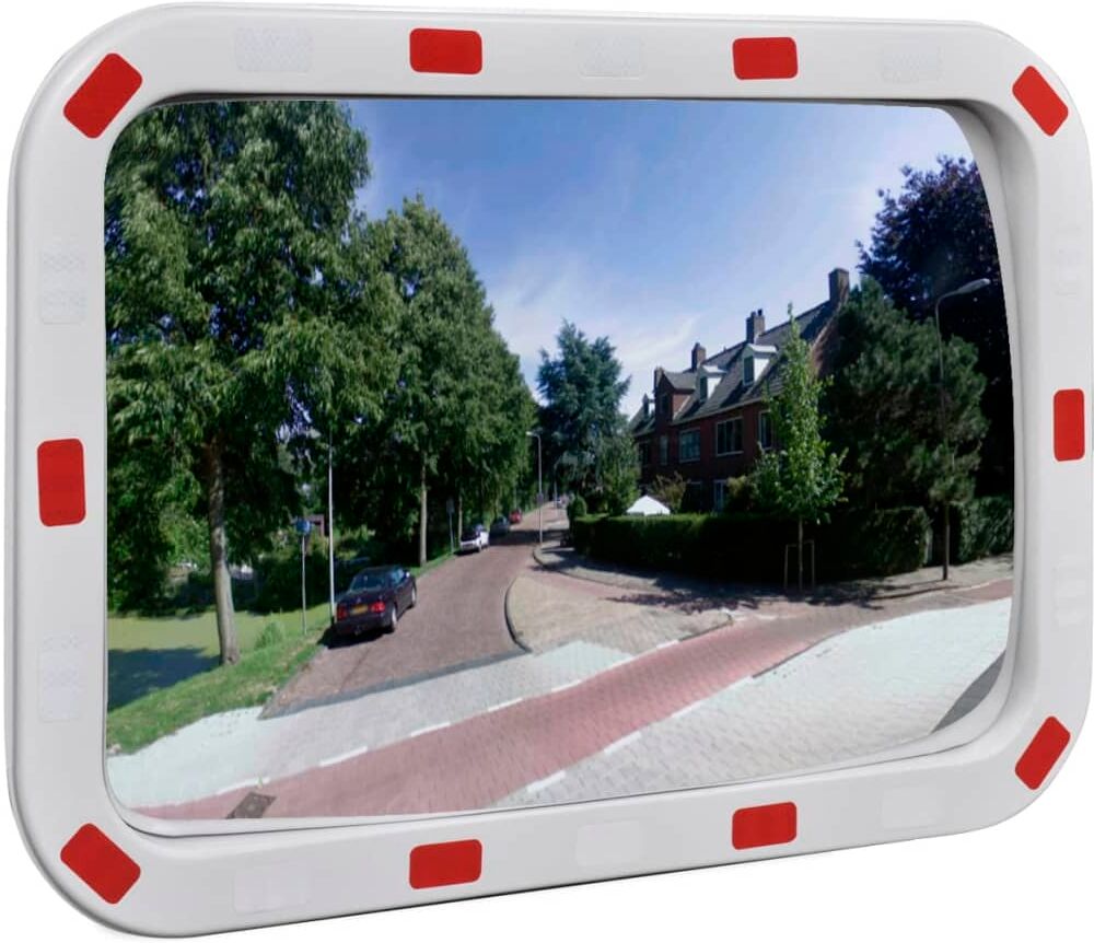 vidaXL konvekst trafikspejl rektangulært 40x60 cm med reflekser vidaXL konvekst trafikspejl rektangulært 40x60 cm med reflekser