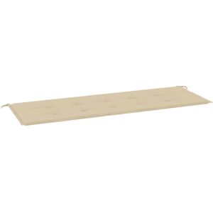 vidaXL hynde til havebænk 150x50x3 cm oxfordstof beige