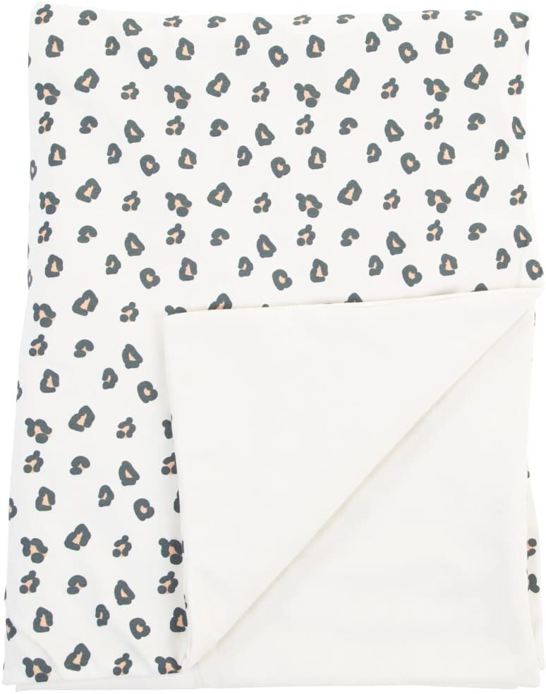 CHILDHOME babytæppe 100x80 cm jerseybomuld leopardprint CHILDHOME babytæppe 100x80 cm jerseybomuld leopardprint