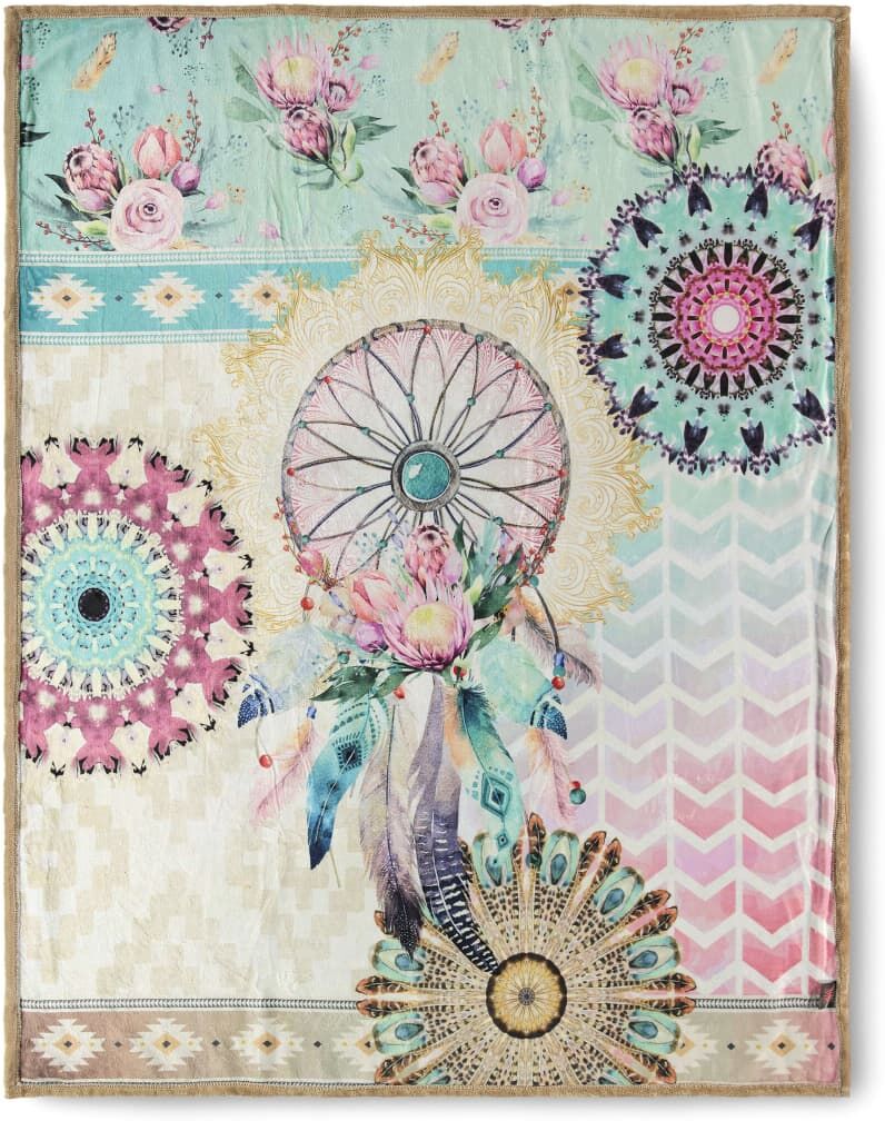 HIP plaid MILENA 130 x 160 cm dobbelt-fløjl HIP plaid MILENA 130 x 160 cm dobbelt-fløjl