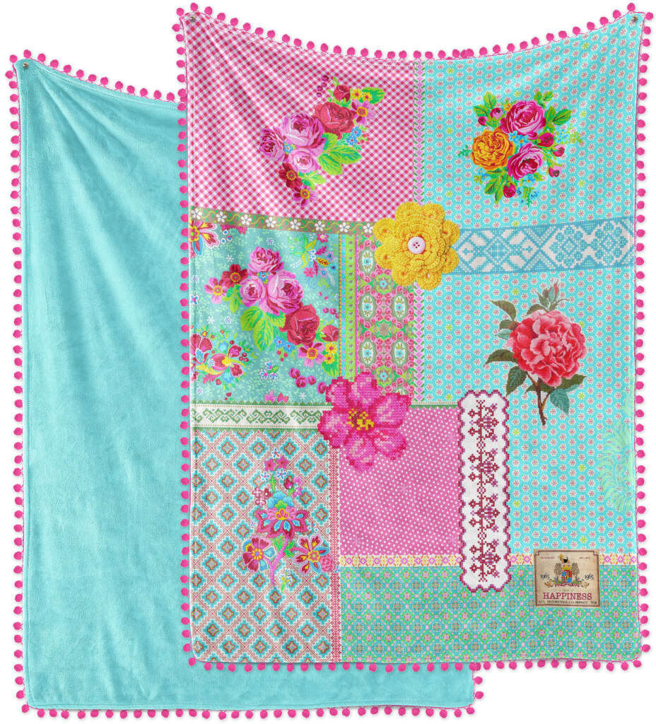 Happiness plaid PARADISE 150 x 200 cm dobbelt-fløjl Happiness plaid PARADISE 150 x 200 cm dobbelt-fløjl