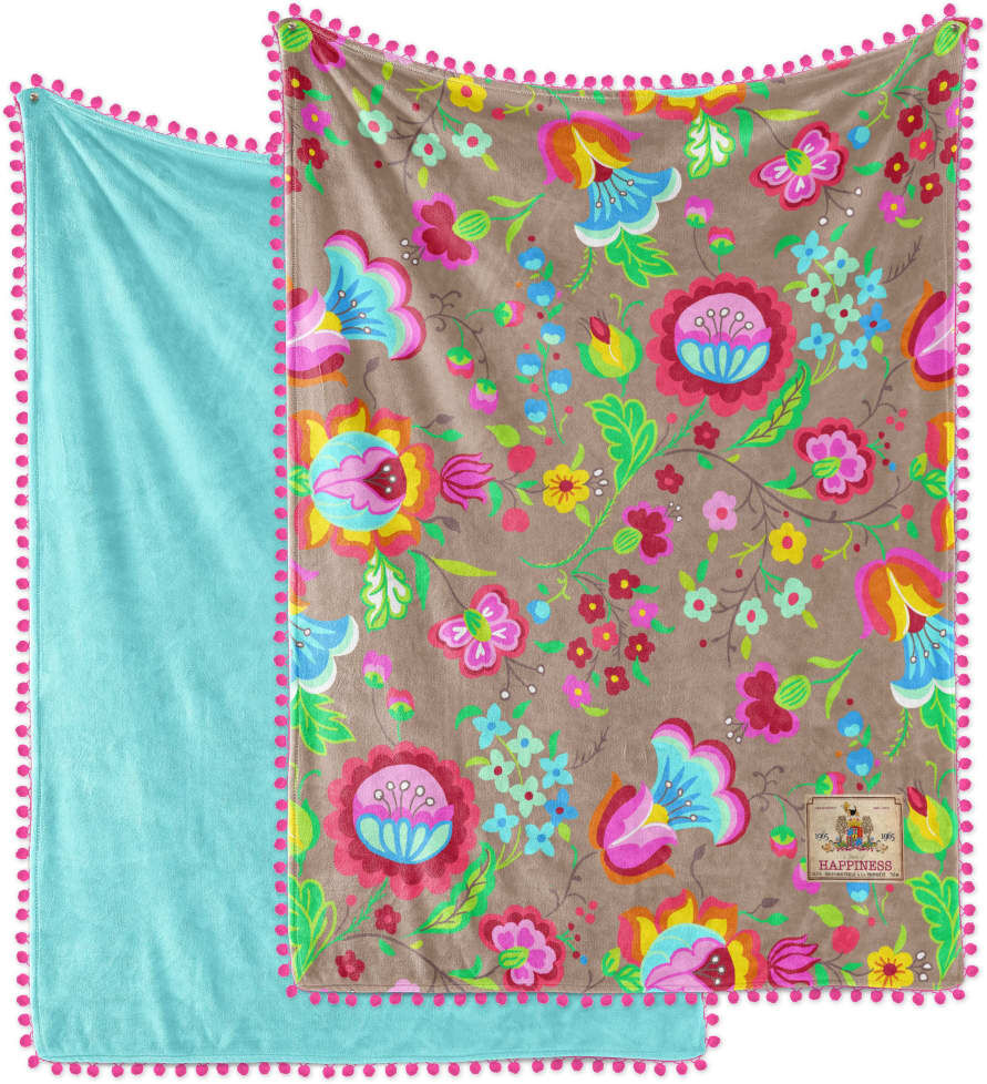 Happiness plaid NUEVO 150 x 200 cm dobbelt-fløjl Happiness plaid NUEVO 150 x 200 cm dobbelt-fløjl