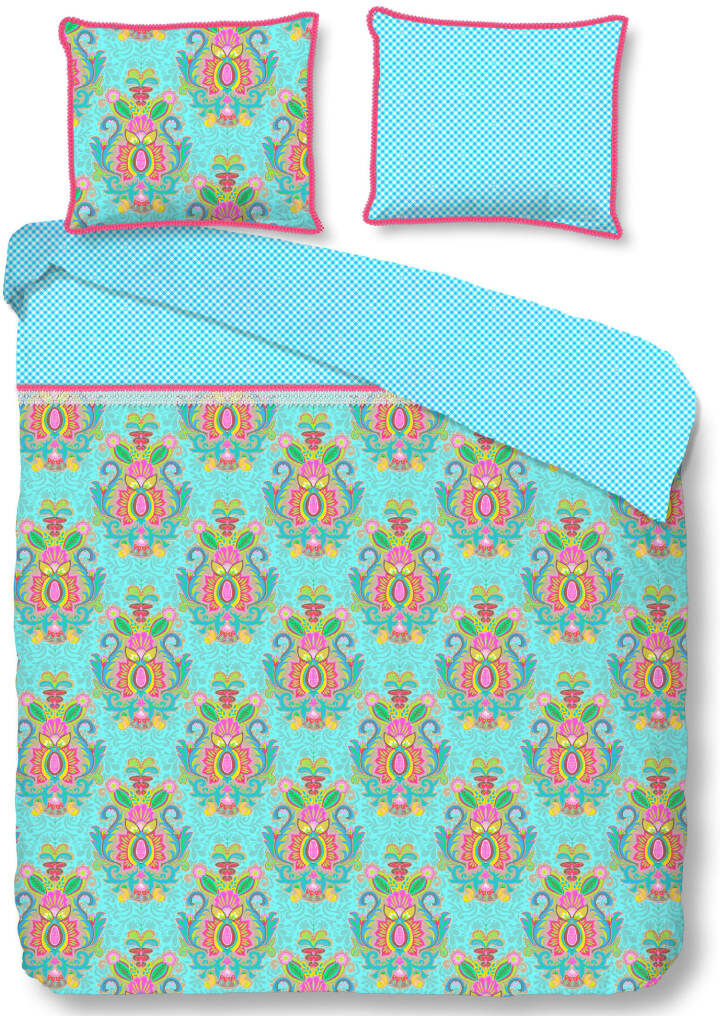 Happiness dynebetræk YOGI 200 x 200/220 cm aquablå Happiness dynebetræk YOGI 200 x 200/220 cm aquablå