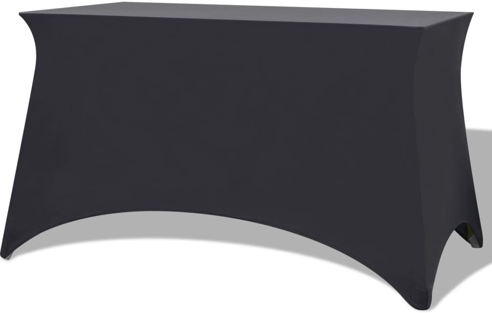 vidaXL stræk-bordbetræk 2 styk 183x76x74 cm antracitgrå vidaXL stræk-bordbetræk 2 styk 183x76x74 cm antracitgrå