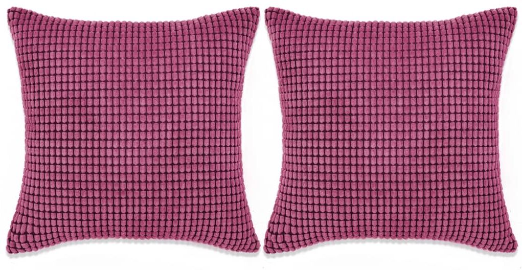 vidaXL pudesæt 2 stk. velour 60 x 60 cm lyserød vidaXL pudesæt 2 stk. velour 60 x 60 cm lyserød