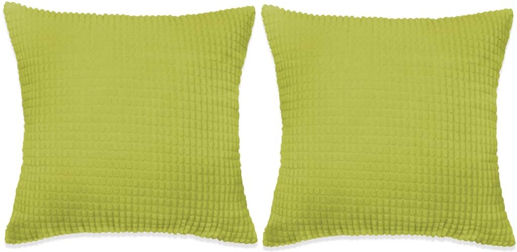 vidaXL pudesæt 2 stk. velour 60 x 60 cm grøn vidaXL pudesæt 2 stk. velour 60 x 60 cm grøn