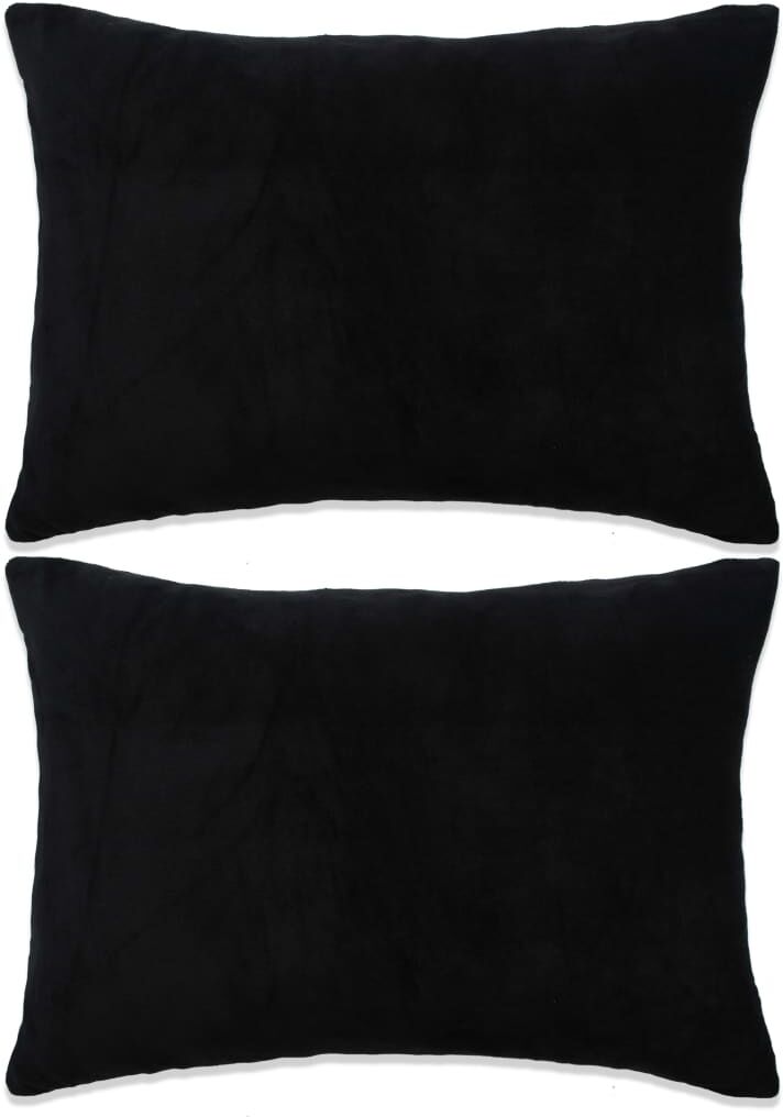 vidaXL pudesæt 2 stk. velour 40 x 60 cm sort vidaXL pudesæt 2 stk. velour 40 x 60 cm sort