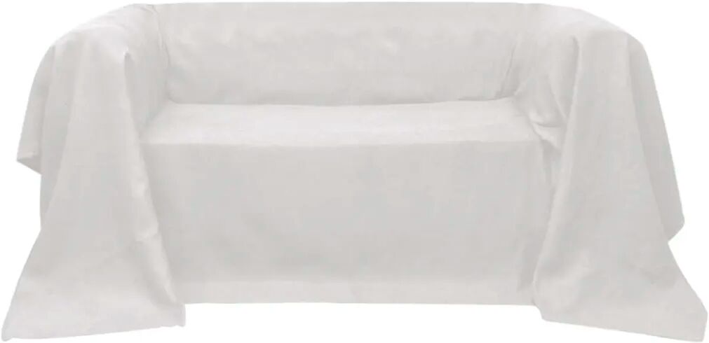 vidaXL Sofaovertræk i micro-suede, cremefarvet, 140x210 cm vidaXL Sofaovertræk i micro-suede, cremefarvet, 140x210 cm