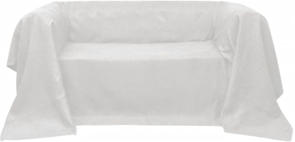 vidaXL Sofaovertræk i micro-suede, cremefarvet, 210x280 cm vidaXL Sofaovertræk i micro-suede, cremefarvet, 210x280 cm
