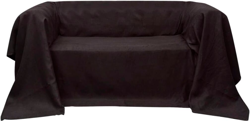 vidaXL Sofaovertræk i micro-suede, brunt, 270x350 cm vidaXL Sofaovertræk i micro-suede, brunt, 270x350 cm