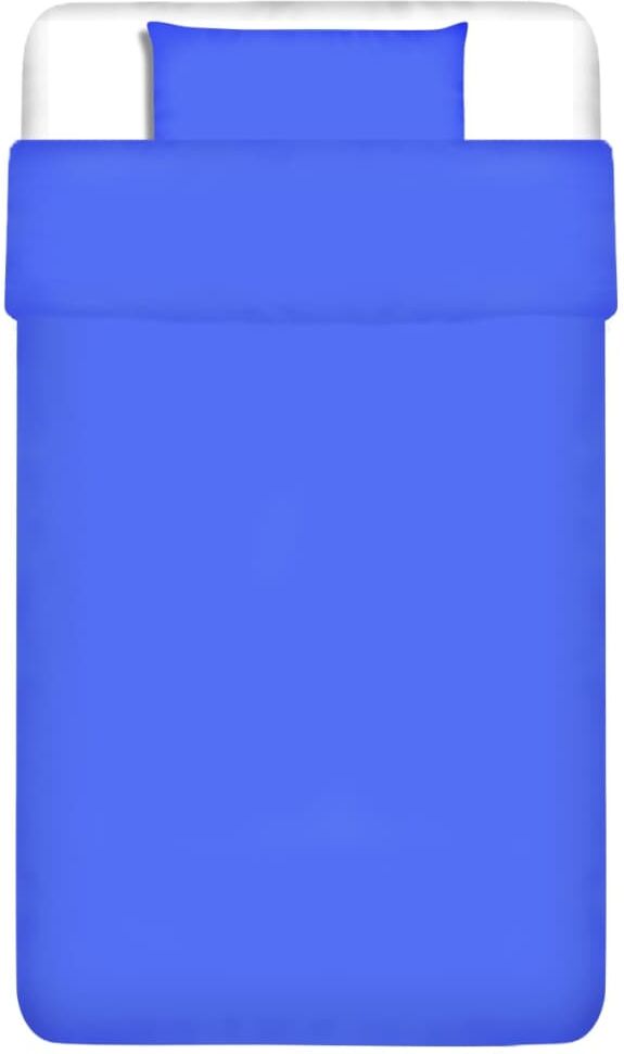 vidaXL sengesæt 155x200/60x70 cm bomuld blå vidaXL sengesæt 155x200/60x70 cm bomuld blå