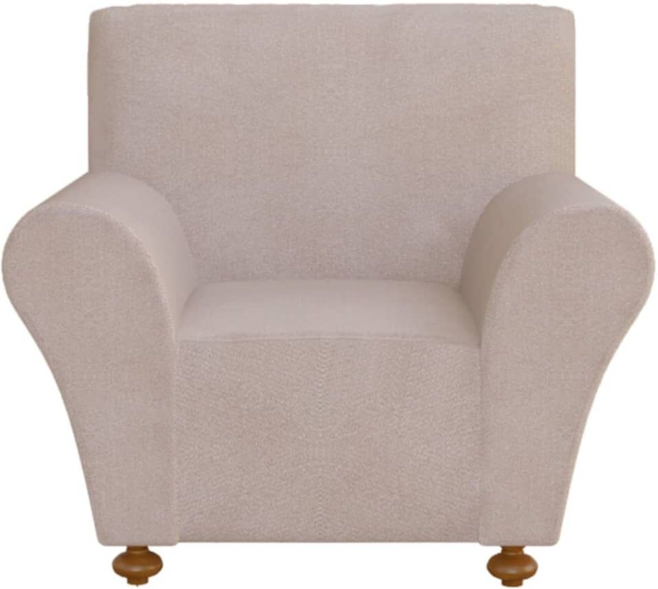 vidaXL sofaovertræk, stræk, beige, polyesterjersey vidaXL sofaovertræk, stræk, beige, polyesterjersey