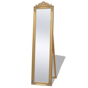 vidaXL fristående spejl barokstil 160 x 40 cm guldfarvet