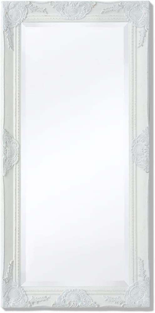 vidaXL vægspejl barok-stil 100 x 50 cm hvid vidaXL vægspejl barok-stil 100 x 50 cm hvid