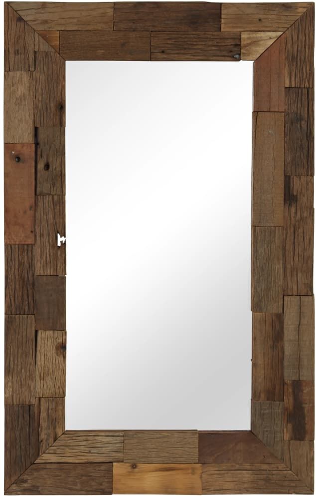 vidaXL spejl 50x80 cm massivt genbrugstræ vidaXL spejl 50x80 cm massivt genbrugstræ