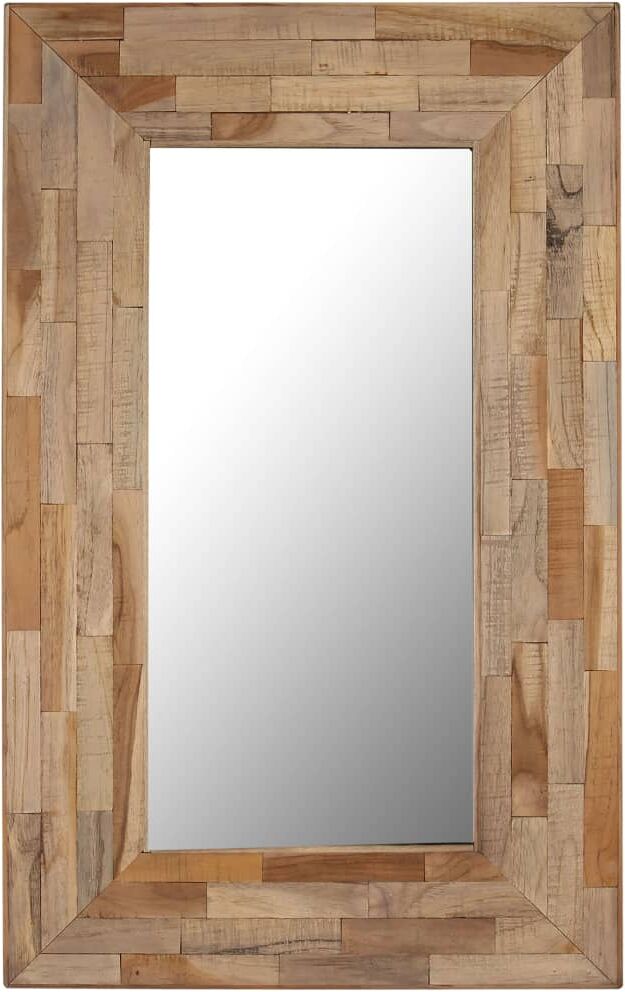 vidaXL spejl genanvendt teak 50 x 80 cm vidaXL spejl genanvendt teak 50 x 80 cm