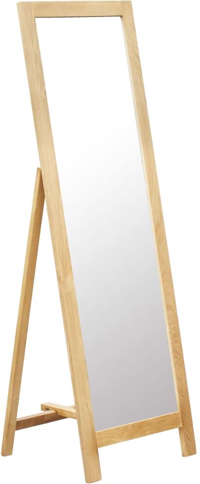 vidaXL fritstående spejl 48 x 46,5 x 150 cm massivt egetræ vidaXL fritstående spejl 48 x 46,5 x 150 cm massivt egetræ