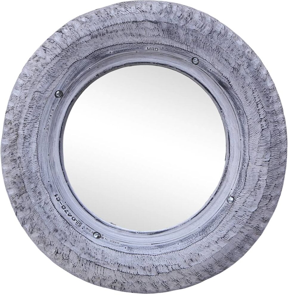 vidaXL spejl 50 cm genanvendt gummidæk hvid vidaXL spejl 50 cm genanvendt gummidæk hvid