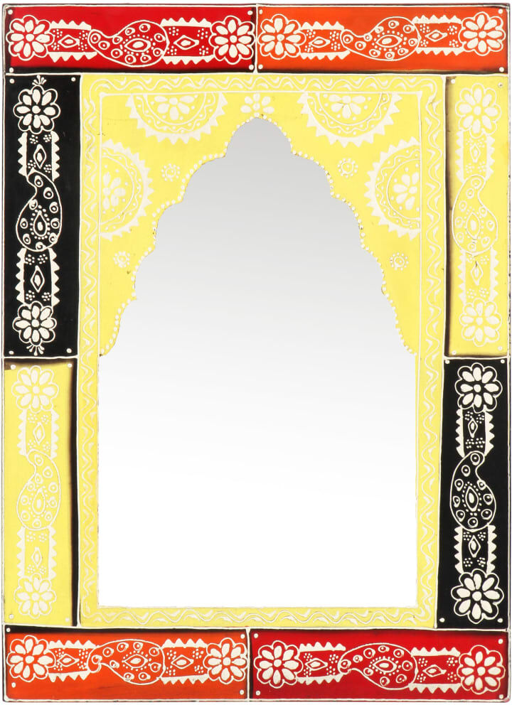 vidaXL håndmalet spejl 40x55 cm massivt mangotræ vidaXL håndmalet spejl 40x55 cm massivt mangotræ