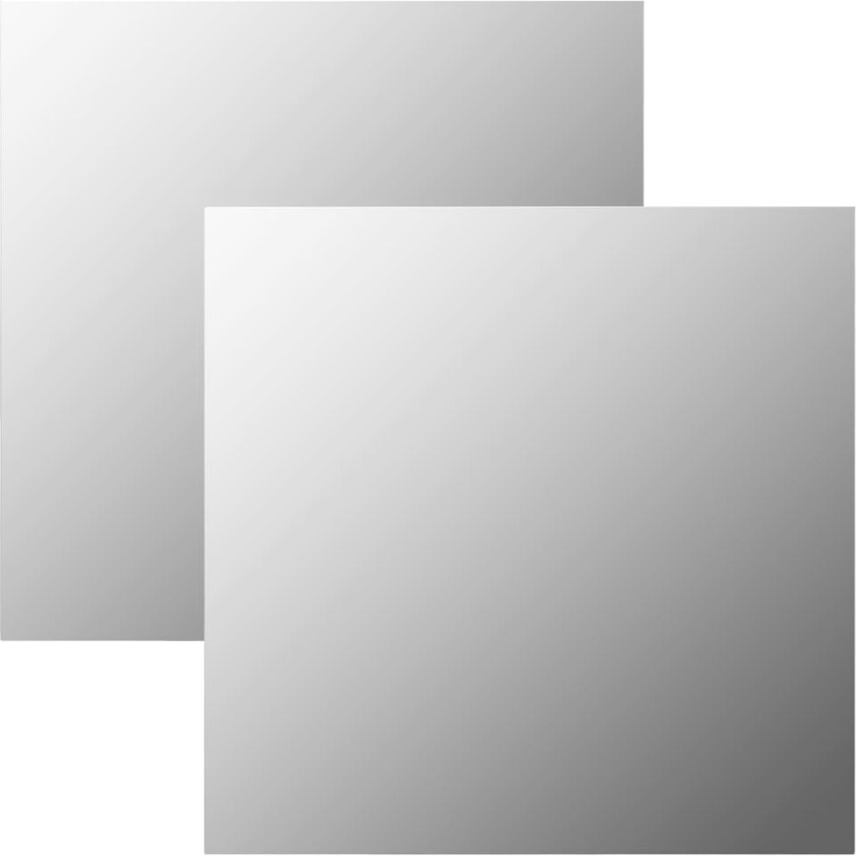 vidaXL vægspejle 2 stk. 50 x 50 cm firkantet glas vidaXL vægspejle 2 stk. 50 x 50 cm firkantet glas