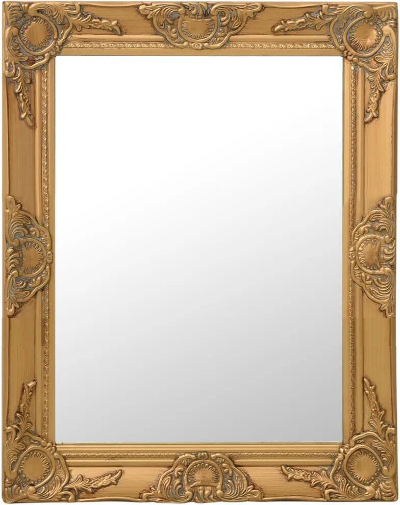 vidaXL vægspejl barokstil 50x60 cm guldfarvet vidaXL vægspejl barokstil 50x60 cm guldfarvet