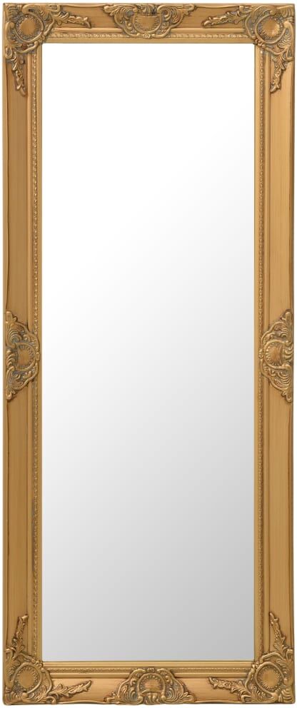 vidaXL vægspejl barokstil 50x120 cm guldfarvet vidaXL vægspejl barokstil 50x120 cm guldfarvet