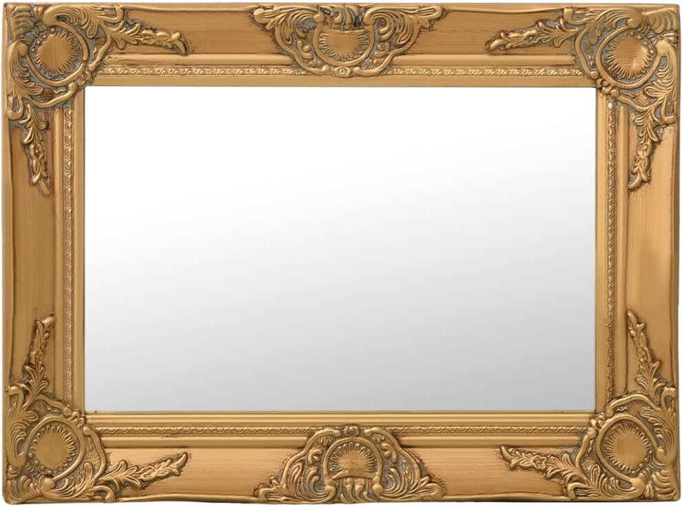 vidaXL vægspejl barokstil 60x40 cm guldfarvet vidaXL vægspejl barokstil 60x40 cm guldfarvet