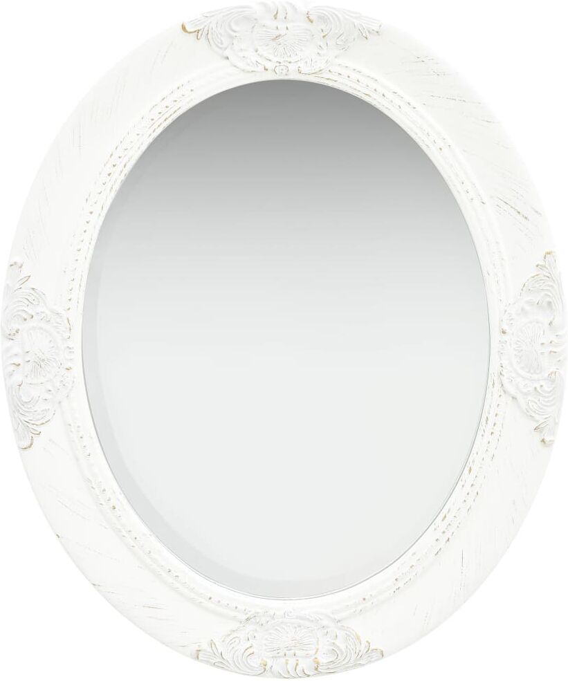 vidaXL vægspejl barokstil 50x60 cm hvid vidaXL vægspejl barokstil 50x60 cm hvid