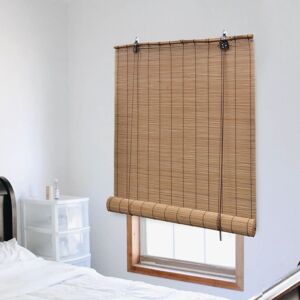 vidaXL rullegardin bambus 100 x 220 cm brun