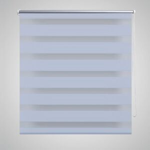 vidaXL Rullegardin i zebradesign 50 x 100 cm hvid