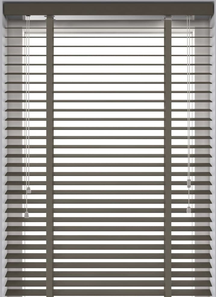 Decosol træpersienne 50 mm 100 x 180 cm gråbrun Decosol træpersienne 50 mm 100 x 180 cm gråbrun