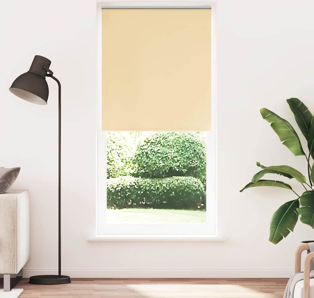 vidaXL Mørklægningsrullegardin 80 x 230 cm beigefarvet vidaXL Mørklægningsrullegardin 80 x 230 cm beigefarvet