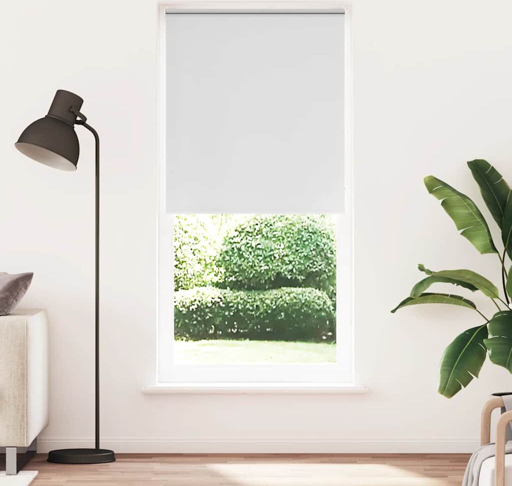 vidaXL Mørklægningsrullegardin 100 x 230 cm hvid vidaXL Mørklægningsrullegardin 100 x 230 cm hvid