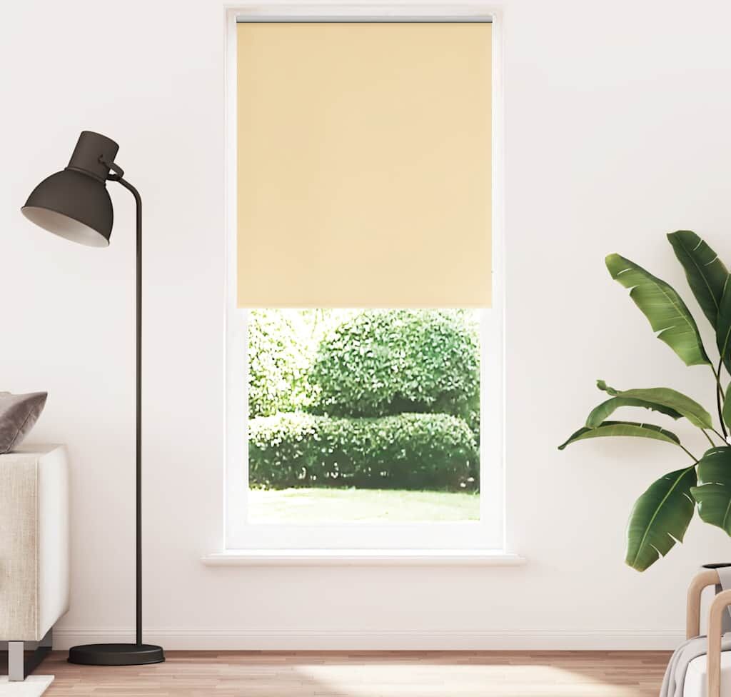 vidaXL Mørklægningsrullegardin 100 x 230 cm beigefarvet vidaXL Mørklægningsrullegardin 100 x 230 cm beigefarvet