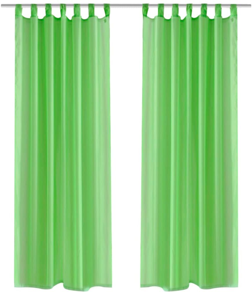 vidaXL Apple grønt gardin 140 x 175 cm 2 stk vidaXL Apple grønt gardin 140 x 175 cm 2 stk