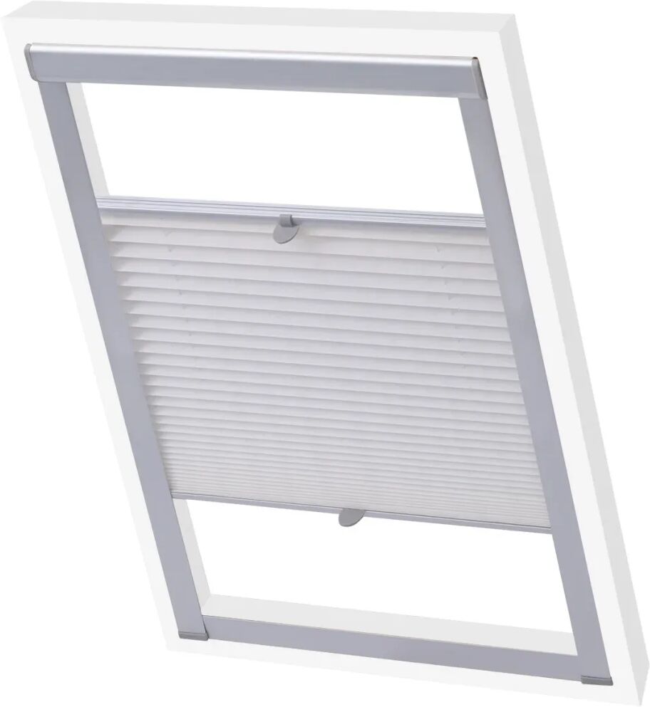 vidaXL plisseret rullegardin hvid C04 vidaXL plisseret rullegardin hvid C04