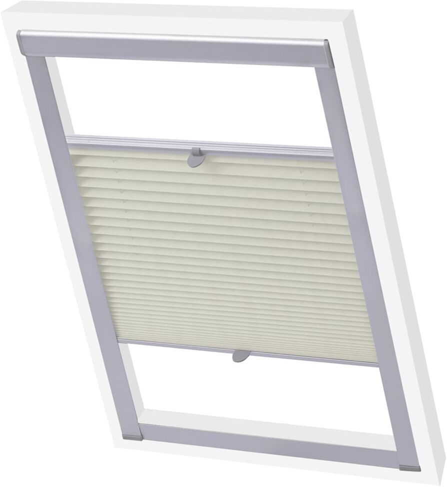 vidaXL plisseret rullegardin cremefarvet S08/608 vidaXL plisseret rullegardin cremefarvet S08/608