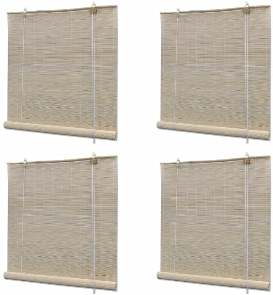 vidaXL rullegardiner 4 stk. 120 x 160 cm naturlig bambus vidaXL rullegardiner 4 stk. 120 x 160 cm naturlig bambus