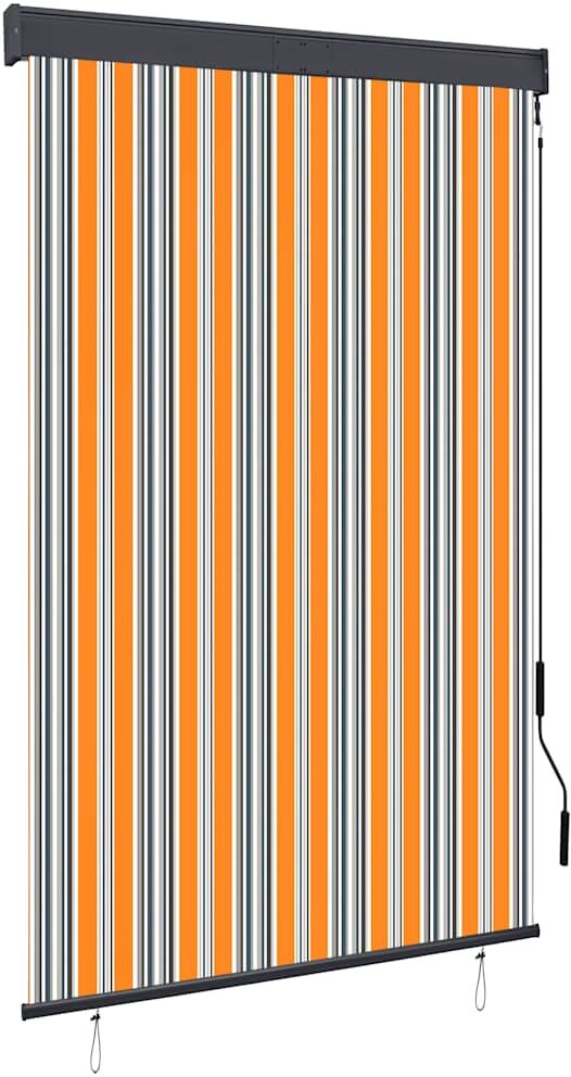 vidaXL udendørs rullegardin 120x250 cm gul og blå vidaXL udendørs rullegardin 120x250 cm gul og blå