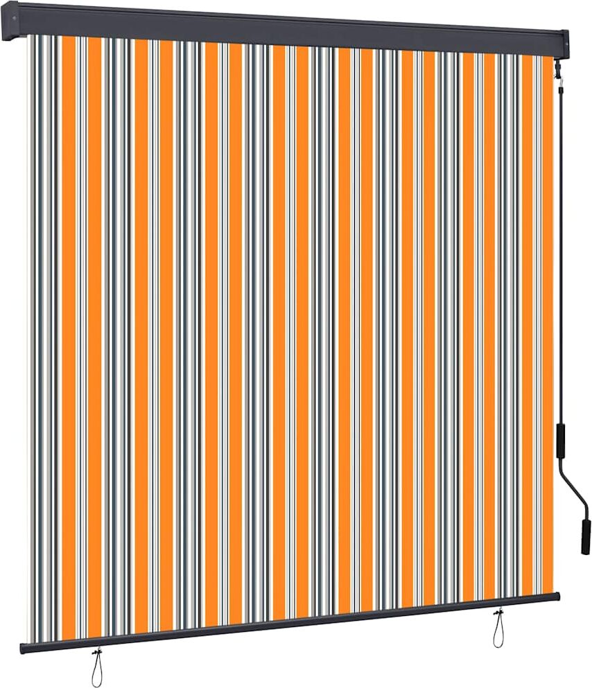 vidaXL udendørs rullegardin 170x250 cm gul og blå vidaXL udendørs rullegardin 170x250 cm gul og blå